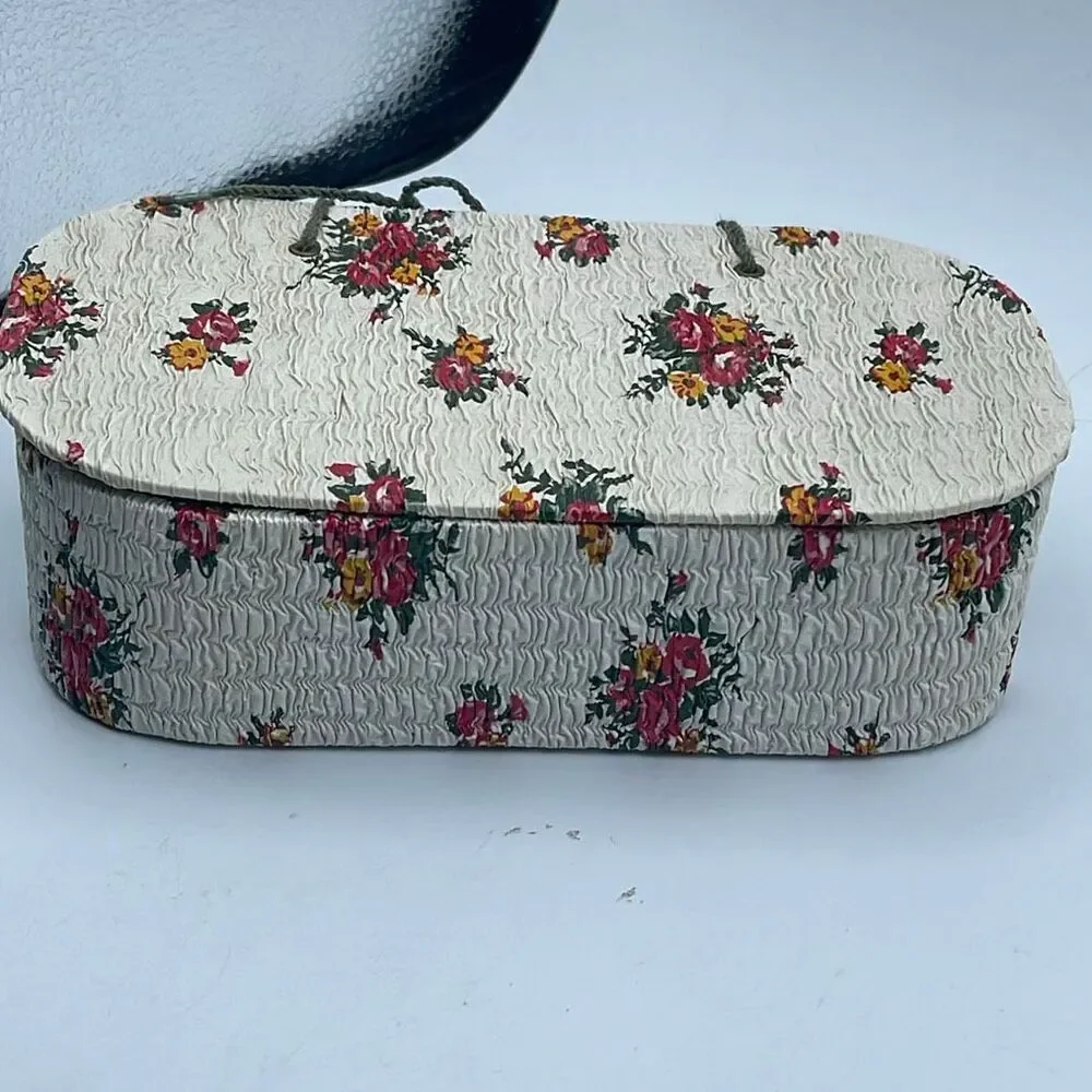 Claussner MCM vintage vanity hosiery jewelry Gift Box, 1950